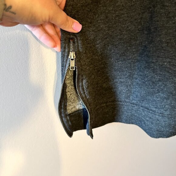 Women's XL Fabletics Elena Sweater Dress Heathered Black Sporty Chic - Picture 7 of 9